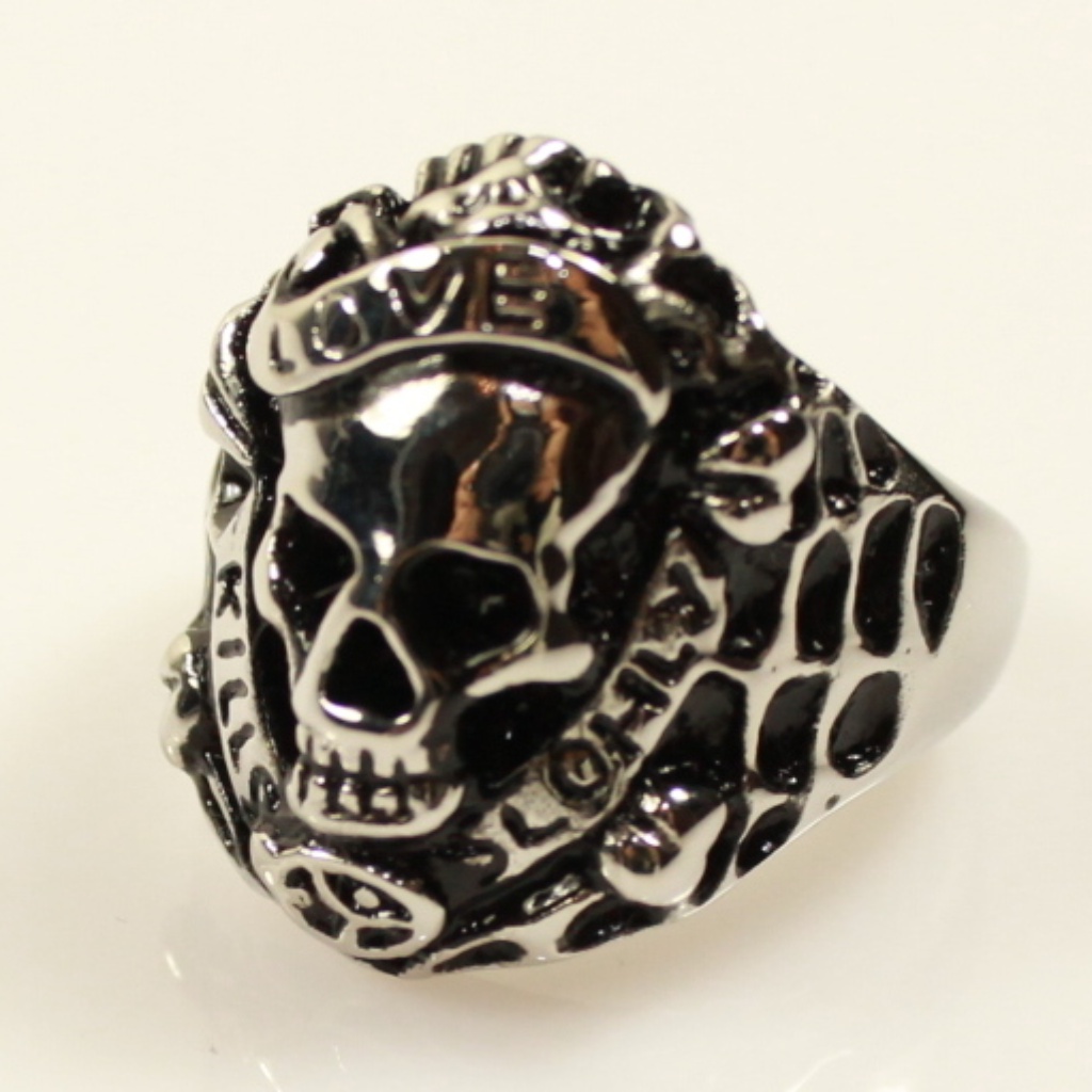Brand New Ed Hardy Love Kills Slowly Biker Gothic Skull Sk